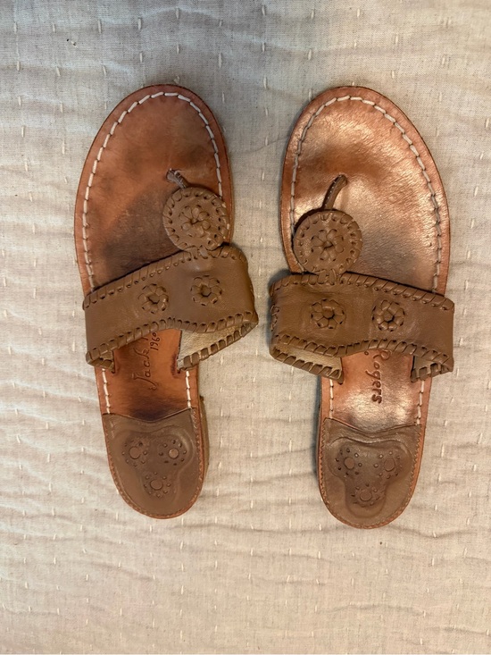 Jack Rogers Shoes - Jack Rogers Tan Leather Sandals
